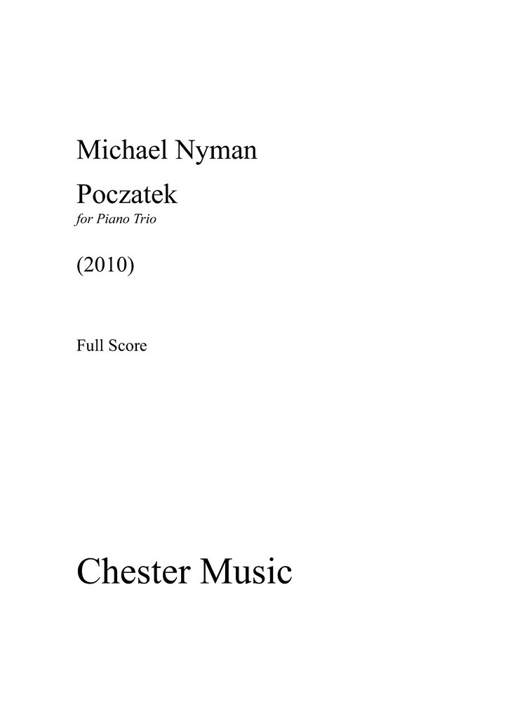 Poczatek Trio for Piano Trio